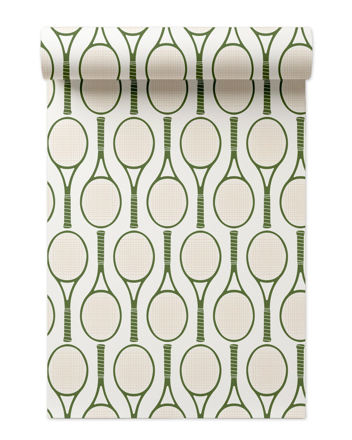 Tennis Time Peel and Stick Wallpaper in Green color - pattern number KK727_Green_KH306 - by Katie Kime in the collection