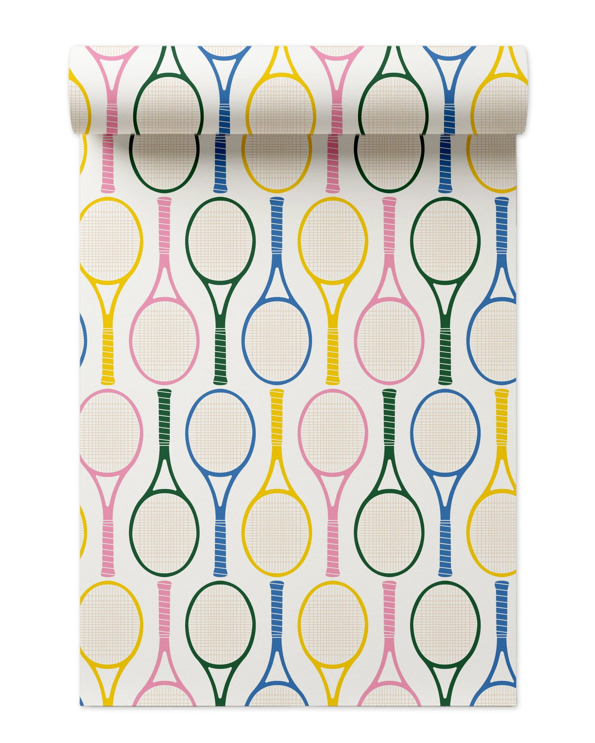 Tennis Time Peel and Stick Wallpaper in Multi color - pattern number KK727_Multi_KH306 - by Katie Kime in the collection