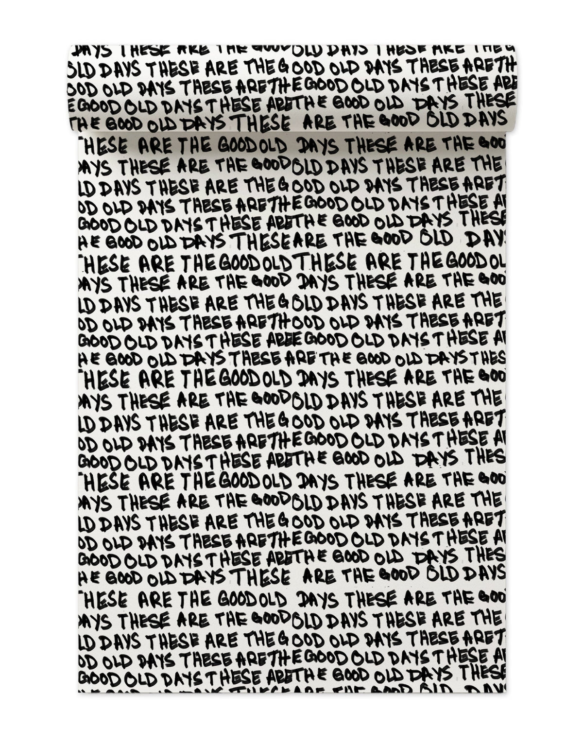 These Are the Good Old Days Wallpaper in Black color - pattern number KK862_Black_KH300 - by Katie Kime in the collection