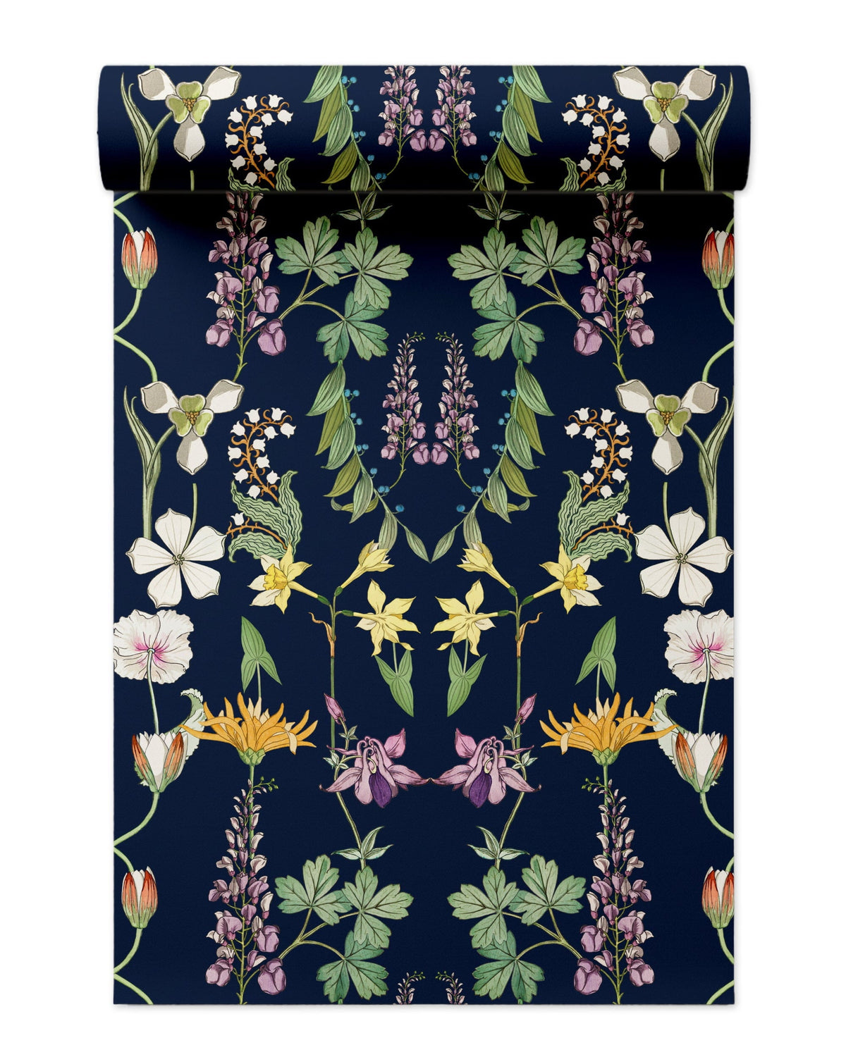 Versailles Wallpaper in Navy color - pattern number KK732_Navy_KH300 - by Katie Kime in the collection