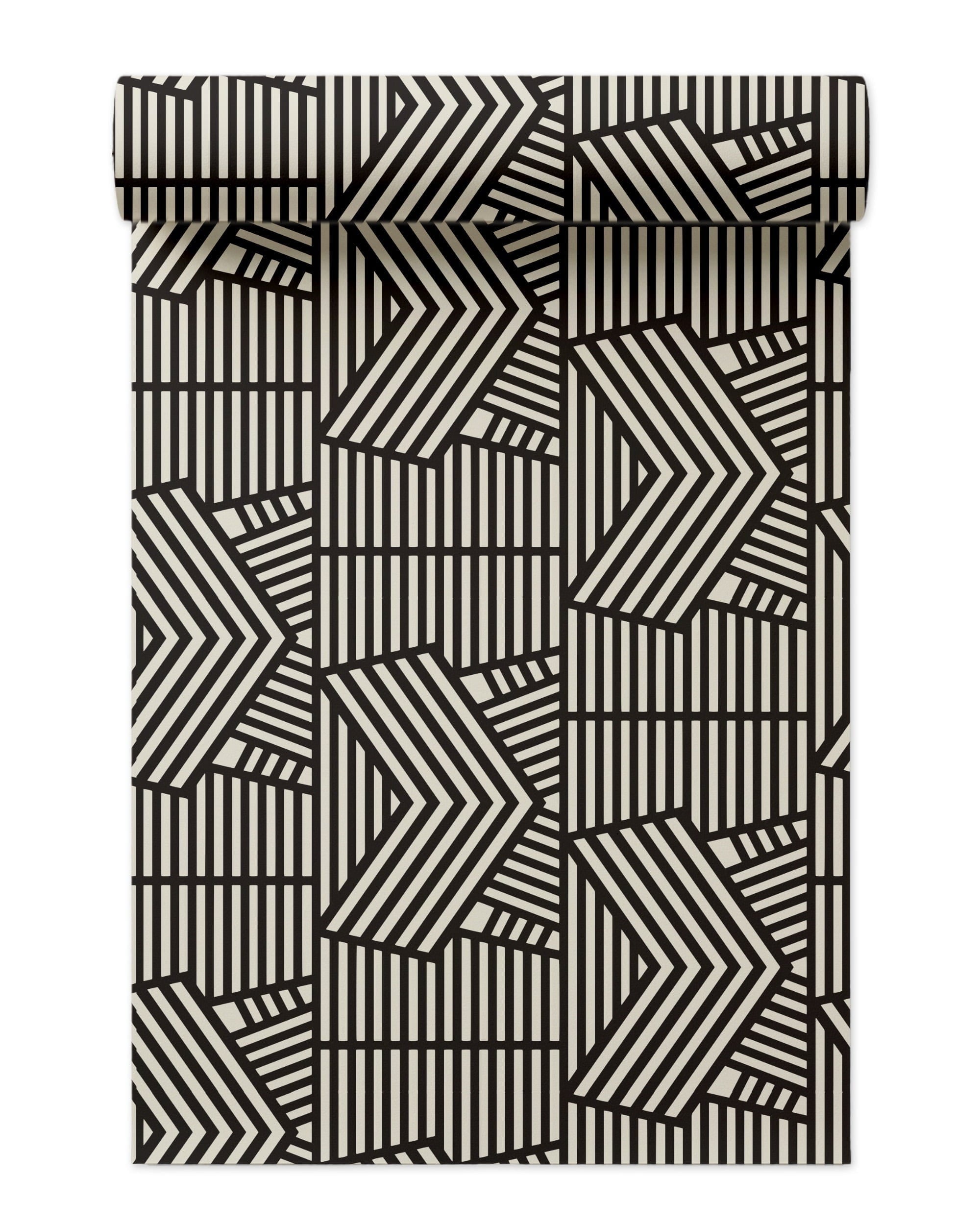 Wayfinder Wallpaper in Black color - pattern number KK745_Black_KH300 - by Katie Kime in the collection