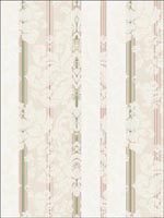 Damask Floral Stripes Wallpaper CA80510 by Seabrook Wallpaper for sale at Wallpapers To Go
