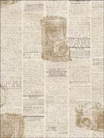 Newspaper Wallpaper TH30308 by Pelican Prints Wallpaper for sale at Wallpapers To Go