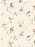 Floral Trail Wallpaper PR33809 by Norwall Wallpaper for sale at Wallpapers To Go