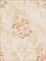 Bouquets Wallpaper CO80905 by Seabrook Wallpaper for sale at Wallpapers To Go