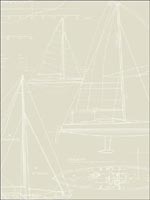 Yacht Blueprint Wallpaper YC61308 by Wallquest Wallpaper for sale at Wallpapers To Go