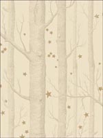 Woods and Stars Buff and Gold Wallpaper 10311049 by Cole and Son Wallpaper for sale at Wallpapers To Go