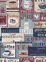 Coffee Kitchen Signs Wallpaper G12299 by Galerie Wallpaper for sale at Wallpapers To Go