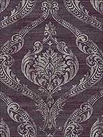 Damask Purple and Gray Wallpaper 1621801 by Seabrook Wallpaper for sale at Wallpapers To Go