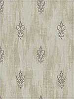 Textured Fleur De Lis Metallic Wallpaper 2011106 by Seabrook Wallpaper for sale at Wallpapers To Go
