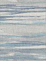 Grasscloth Waves Grey Blue Wallpaper RM70602 by Casa Mia Wallpaper for sale at Wallpapers To Go