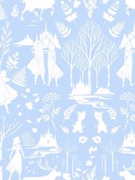 Disney Frozen 2 Nordic Blue Glitter Wallpaper DI1012 by York Wallpaper for sale at Wallpapers To Go