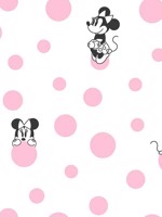Minnie Dots Pink Wallpaper DI1027 by York Wallpaper for sale at Wallpapers To Go