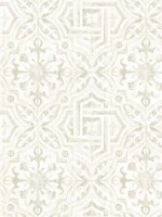 Sonoma Cream Spanish Tile Wallpaper 312312333 by Chesapeake Wallpaper for sale at Wallpapers To Go