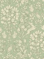 Richmond Sage Floral Wallpaper M1688 by Brewster Wallpaper for sale at Wallpapers To Go