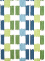 Kasuri Blue and Green Fabric F920839 by Thibaut Fabrics for sale at Wallpapers To Go