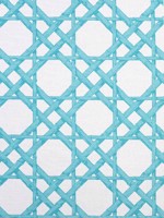 Cyrus Cane Turquoise Fabric F913143 by Thibaut Fabrics for sale at Wallpapers To Go
