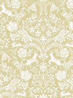 Forest Dance Honey Damask Wallpaper 312413886 by Chesapeake Wallpaper for sale at Wallpapers To Go