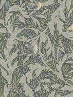 Woodland Tapestry Sage Wallpaper AC9124 by Ronald Redding Wallpaper for sale at Wallpapers To Go