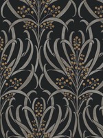 Calluna Black Gold Wallpaper AC9145 by Ronald Redding Wallpaper for sale at Wallpapers To Go