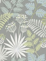 Praslin Grey Botanical Wallpaper 401426451 by A Street Prints Wallpaper for sale at Wallpapers To Go