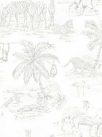Boheme Platinum Animals Wallpaper WTG-242261 by Chesapeake Wallpaper for sale at Wallpapers To Go