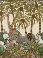 Letaba March Spring Green and Ginger Cream Wallpaper WTG-242732 by Cole and Son Wallpaper for sale at Wallpapers To Go