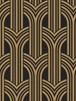 Broadway Arches Antique Gold Wallpaper WTG-246386 by Collins and Company Wallpaper for sale at Wallpapers To Go