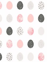 Mod Eggs Pink and Black Peel and Stick Wallpaper WTG-249802 by NextWall Wallpaper for sale at Wallpapers To Go