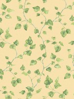 Just Ivy Yellow Green Wallpaper WTG-250269 by Galerie Wallpaper for sale at Wallpapers To Go