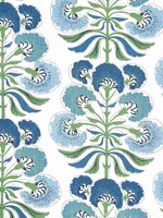 Tybee Tree Green and Blue Fabric WTG-253760 by Thibaut Fabrics for sale at Wallpapers To Go