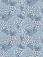 Floral Vine Sky Blue Wallpaper WTG-255377 by Seabrook Wallpaper for sale at Wallpapers To Go