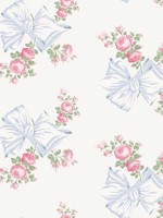 Rosa Beaux Pastel Blue Large Bow Spot Wallpaper WTG-257417 by A Street Prints Wallpaper for sale at Wallpapers To Go