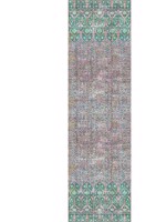 Iznik Overdye Panel Green Pink Wallpaper WTG-258546 by Scalamandre Wallpaper for sale at Wallpapers To Go
