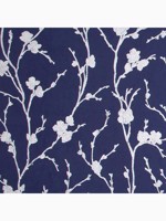 Meiying Cobalt Blue and Silver Floral Trail Wallpaper WTG-262534 by Graham and Brown Wallpaper for sale at Wallpapers To Go
