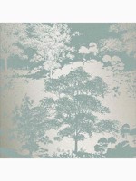 Meadow Dusk Blue and Gold Trees Wallpaper WTG-262600 by Graham and Brown Wallpaper for sale at Wallpapers To Go