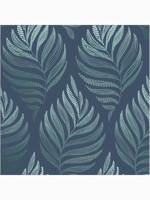 Botanica Teal Leaves Tropical Wallpaper WTG-262614 by Graham and Brown Wallpaper for sale at Wallpapers To Go