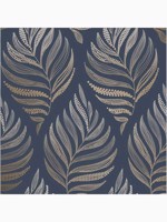 Botanica Midnight Navy Blue Leaves Tropical Wallpaper WTG-262616 by Graham and Brown Wallpaper for sale at Wallpapers To Go