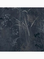 Restore Midnight Dark Blue Trees Wallpaper WTG-262818 by Graham and Brown Wallpaper for sale at Wallpapers To Go