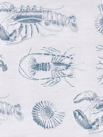 Lobster Blue Grey Blue Wallpaper WTG-264492 by Mind the Gap Wallpaper for sale at Wallpapers To Go