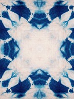 Shibori Flower Blue White Wallpaper WTG-264917 by Mind the Gap Wallpaper for sale at Wallpapers To Go