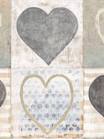 Heart Taupe Grey Blue Wallpaper WTG-265264 by Mind the Gap Wallpaper for sale at Wallpapers To Go