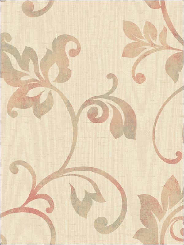 Leaf Scroll Woodgrain Wallpaper FS40401 by Seabrook Wallpaper for sale at Wallpapers To Go