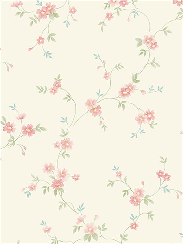 Floral Trail Wallpaper PR33835 by Norwall Wallpaper for sale at Wallpapers To Go