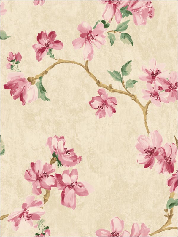 Floral Trail Wallpaper FF50019 by Seabrook Wallpaper for sale at Wallpapers To Go