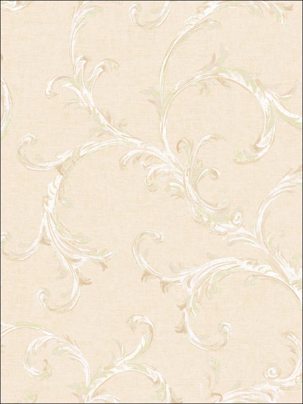 Leaf Scroll Wallpaper FF50703 by Seabrook Wallpaper for sale at Wallpapers To Go