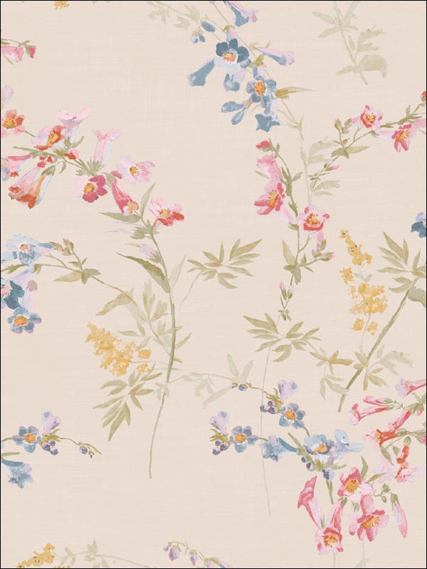 Floral Wallpaper FF50808 by Seabrook Wallpaper for sale at Wallpapers To Go