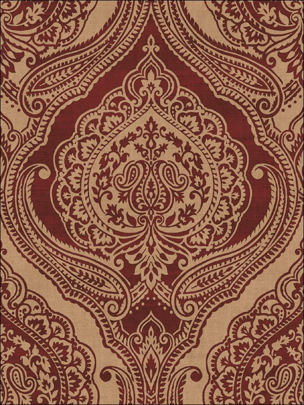 Arabesque Damask Wallpaper CO80405 by Seabrook Wallpaper for sale at Wallpapers To Go