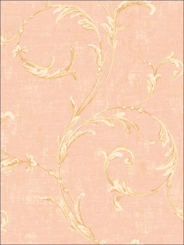 Leaf Scroll Wallpaper DR50601 by Seabrook Wallpaper for sale at Wallpapers To Go