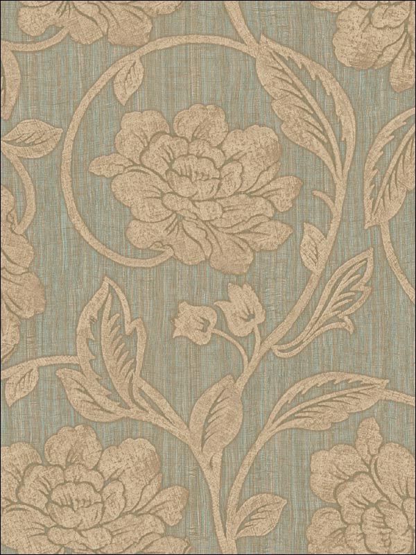 Floral Trail Wallpaper LE20404 by Seabrook Wallpaper for sale at Wallpapers To Go